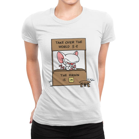 Brainuts - Womens Premium T-Shirts RIPT Apparel Small / White
