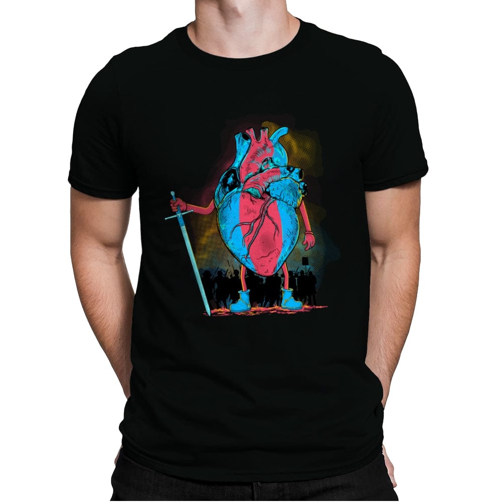 Brave Heart - Mens Premium T-Shirts RIPT Apparel Small / Black