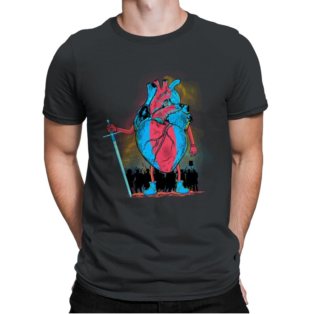 Brave Heart - Mens Premium T-Shirts RIPT Apparel Small / Heavy Metal