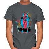 Brave Heart - Mens T-Shirts RIPT Apparel Small / Charcoal