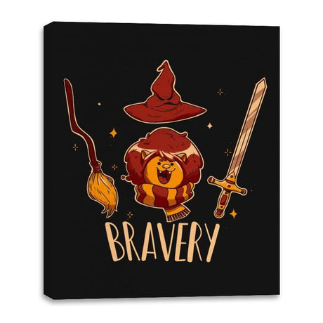 Bravery - Canvas Wraps Canvas Wraps RIPT Apparel 16x20 / Black