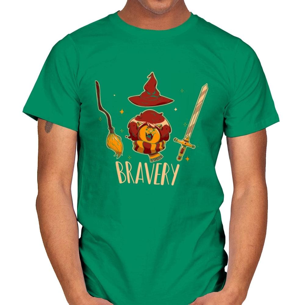 Bravery - Mens T-Shirts RIPT Apparel Small / Kelly Green
