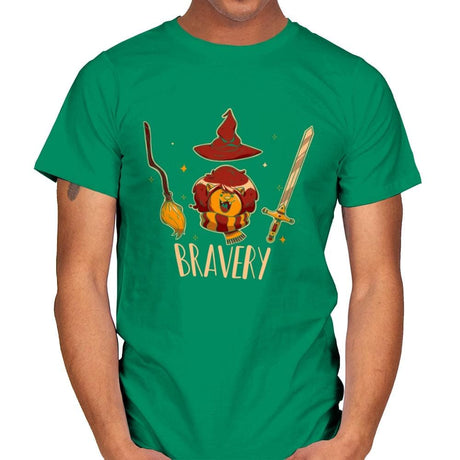 Bravery - Mens T-Shirts RIPT Apparel Small / Kelly Green