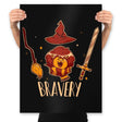 Bravery - Prints Posters RIPT Apparel 18x24 / Black