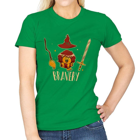 Bravery - Womens T-Shirts RIPT Apparel Small / Irish Green