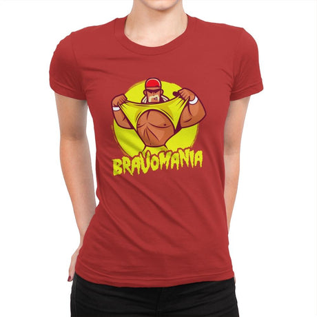 Bravomania - Womens Premium T-Shirts RIPT Apparel Small / Red