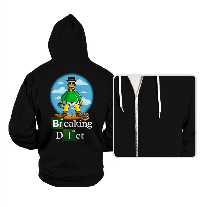 Breaking Diet - Hoodies Hoodies RIPT Apparel Small / Black