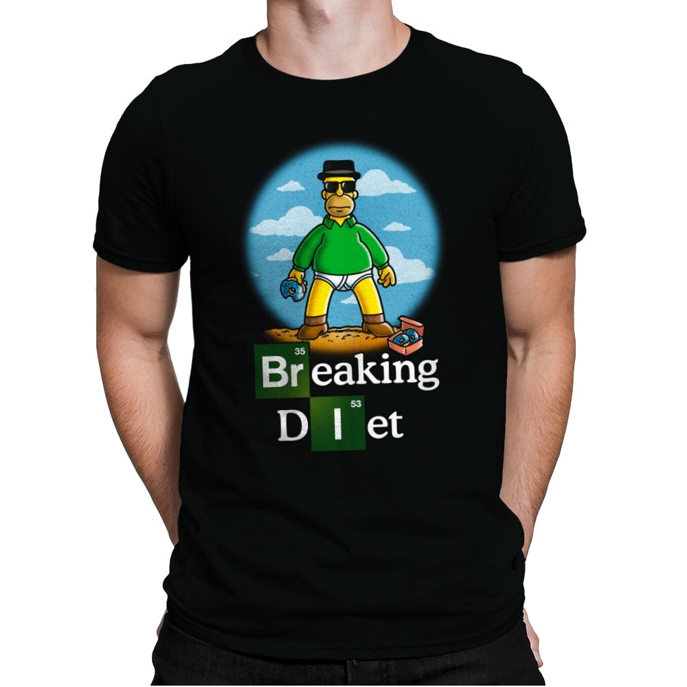 Breaking Diet - Mens Premium T-Shirts RIPT Apparel Small / Black