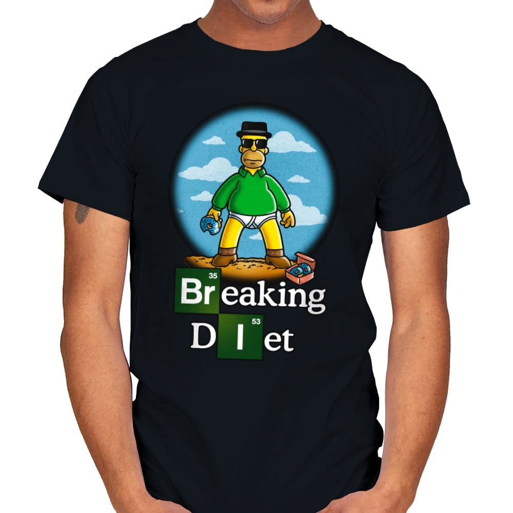 Breaking Diet - Mens T-Shirts RIPT Apparel Small / Black