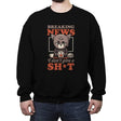 Breaking News I don’t give a Shit - Crew Neck Sweatshirt Crew Neck Sweatshirt RIPT Apparel Small / Black