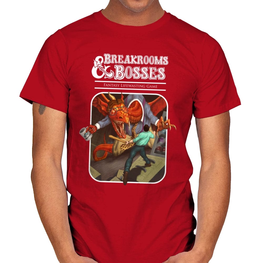 Breakrooms & Bosses - Mens T-Shirts RIPT Apparel Small / Red