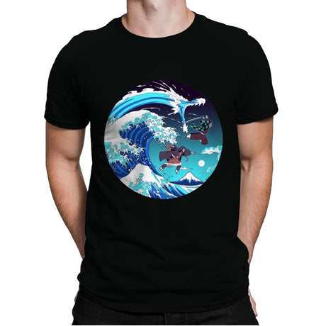 Breath of the Great Wave - Mens Premium T-Shirts RIPT Apparel Small / Black