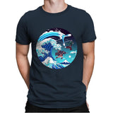 Breath of the Great Wave - Mens Premium T-Shirts RIPT Apparel Small / Indigo