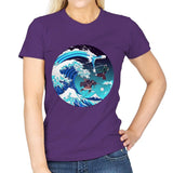 Breath of the Great Wave - Womens T-Shirts RIPT Apparel Small / Purple