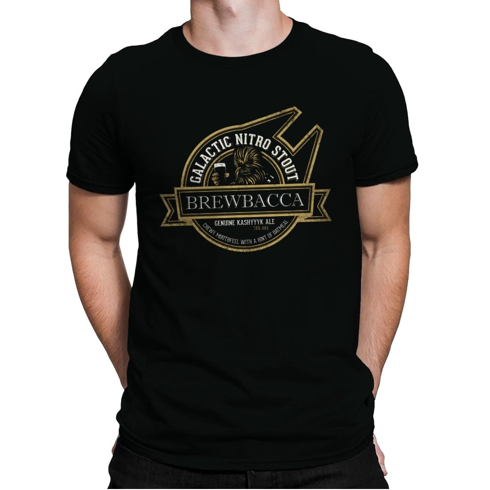 Brewbacca's Galactic Nitro Stout - Mens Premium T-Shirts RIPT Apparel Small / Black