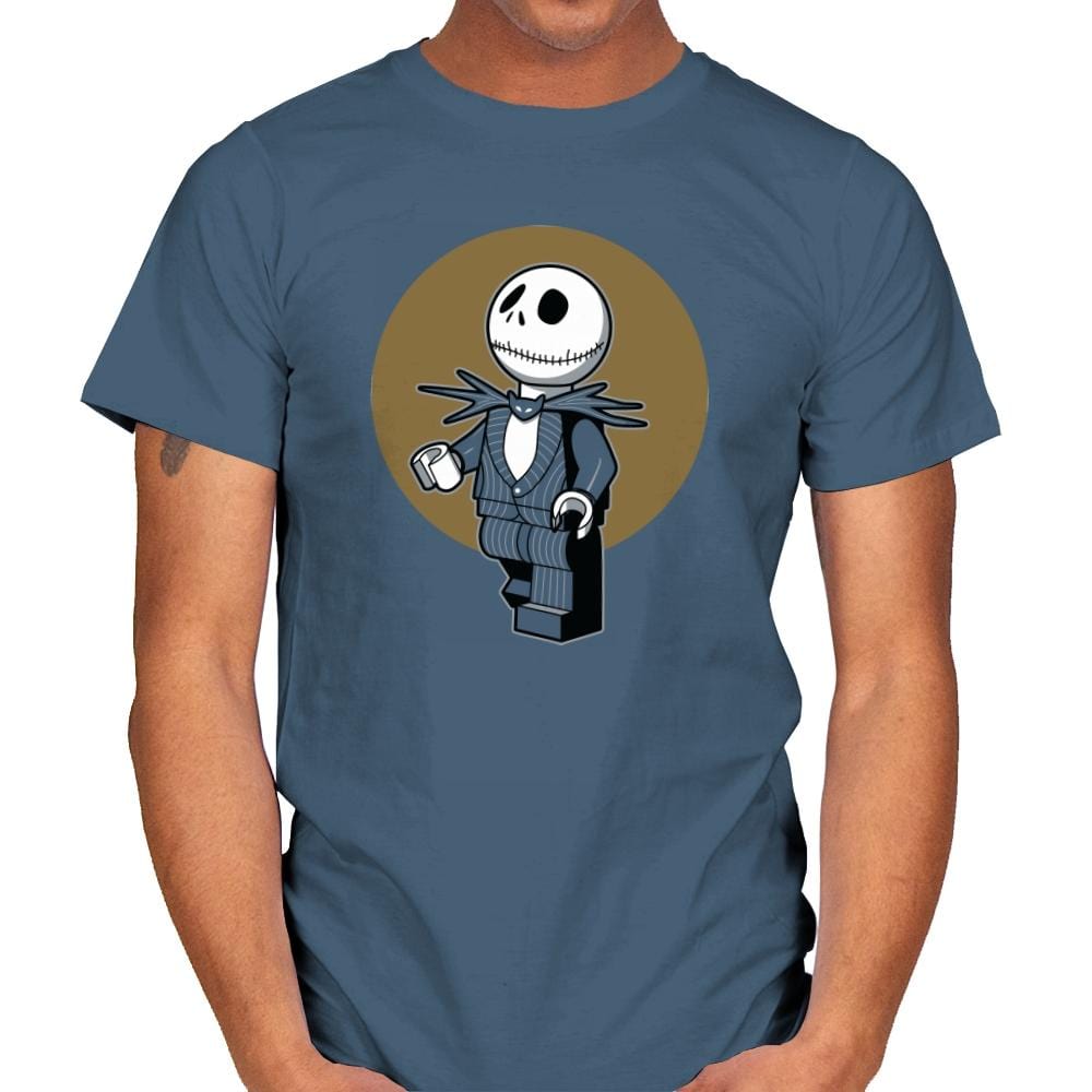 Brick Skellington Exclusive - Brick Tees - Mens T-Shirts RIPT Apparel Small / Indigo Blue