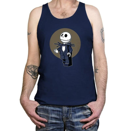 Brick Skellington Exclusive - Brick Tees - Tanktop Tanktop RIPT Apparel X-Small / Navy