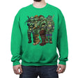 Bring it Shredder! - Crew Neck Sweatshirt Crew Neck Sweatshirt RIPT Apparel Small / Irish Green