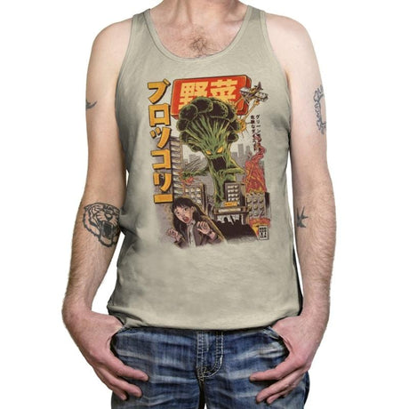 Broccozilla - Tanktop Tanktop RIPT Apparel X-Small / Oatmeal Triblend