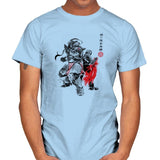 Brotherhood Sumi-E - Sumi Ink Wars - Mens T-Shirts RIPT Apparel Small / Light Blue