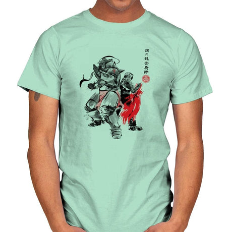 Brotherhood Sumi-E - Sumi Ink Wars - Mens T-Shirts RIPT Apparel Small / Mint Green