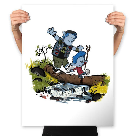 Brothers Adventures - Prints Posters RIPT Apparel 18x24 / White