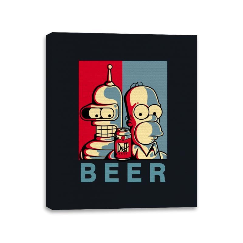 Brothers Beer - Canvas Wraps Canvas Wraps RIPT Apparel 11x14 / Black