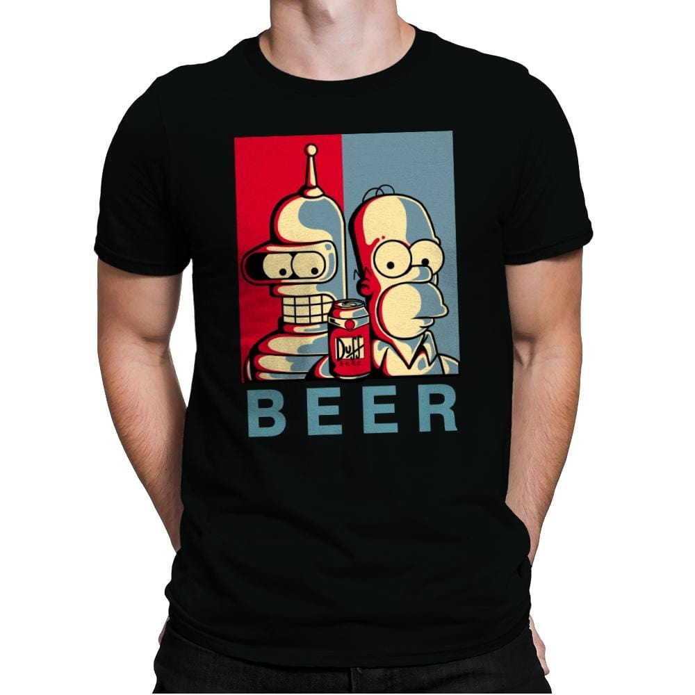 Brothers Beer - Mens Premium T-Shirts RIPT Apparel Small / Black