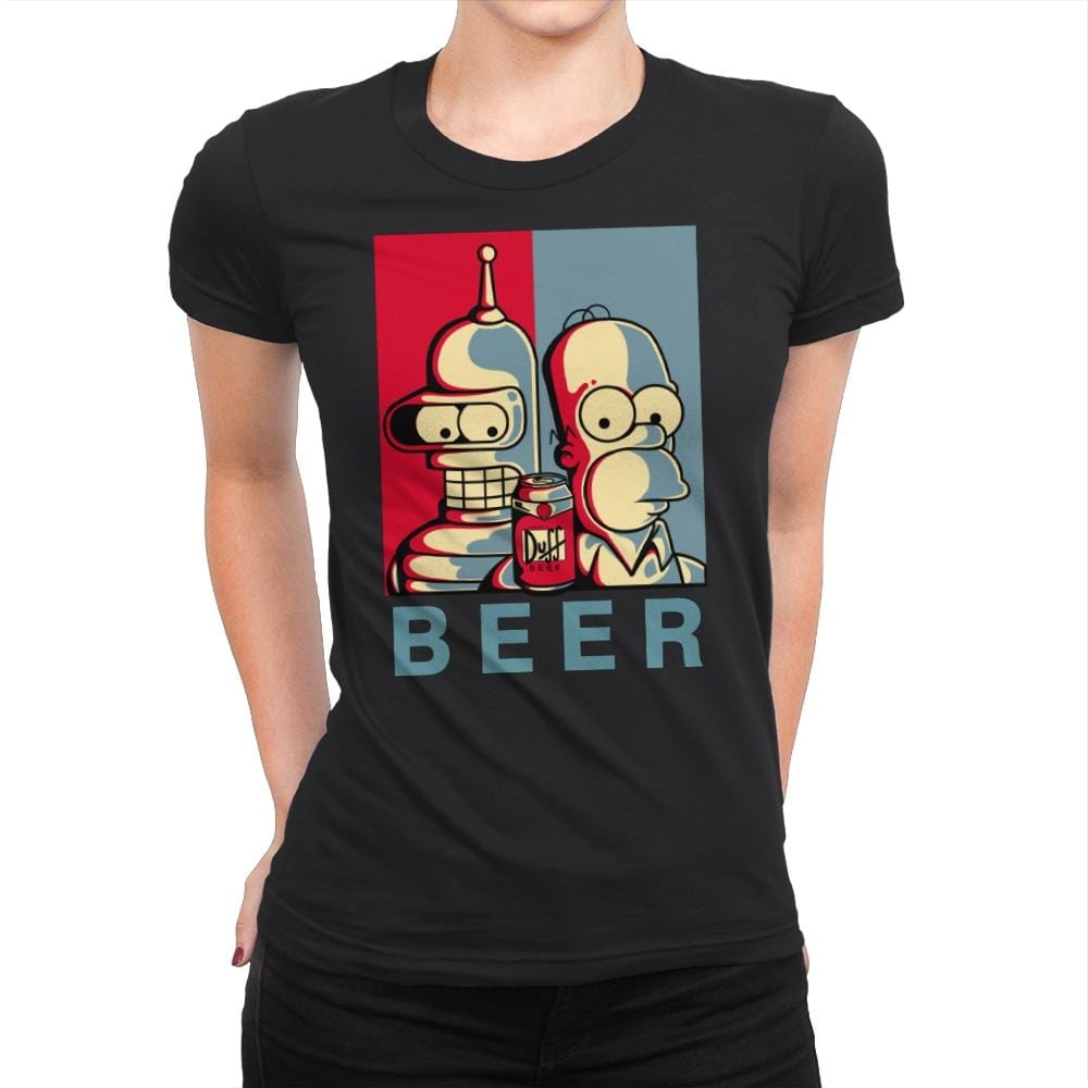 Brothers Beer - Womens Premium T-Shirts RIPT Apparel Small / Black