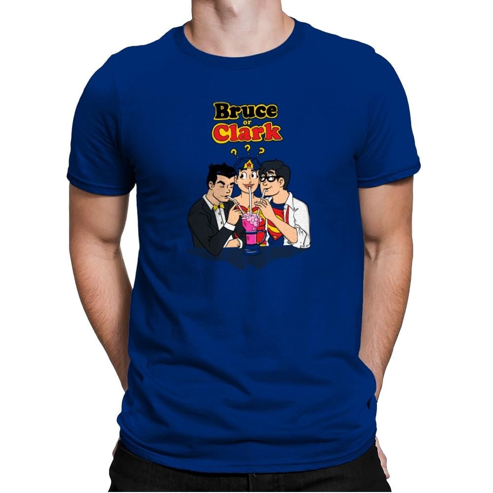 Bruce or Clark Exclusive - Mens Premium T-Shirts RIPT Apparel Small / Royal
