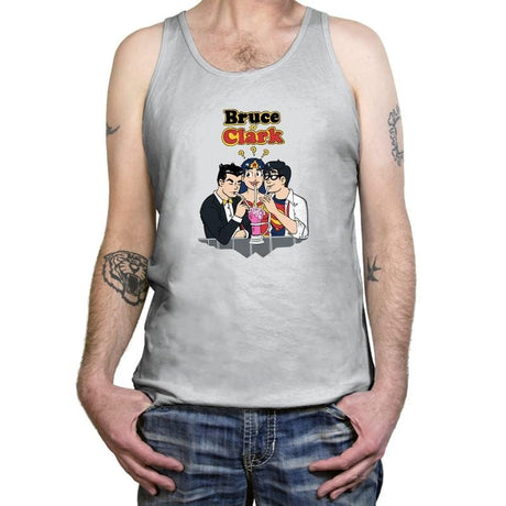 Bruce or Clark Exclusive - Tanktop Tanktop RIPT Apparel X-Small / Silver