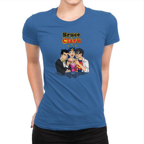 Bruce or Clark Exclusive - Womens Premium T-Shirts RIPT Apparel Small / Royal