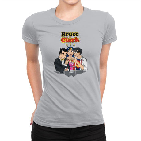 Bruce or Clark Exclusive - Womens Premium T-Shirts RIPT Apparel Small / Silver