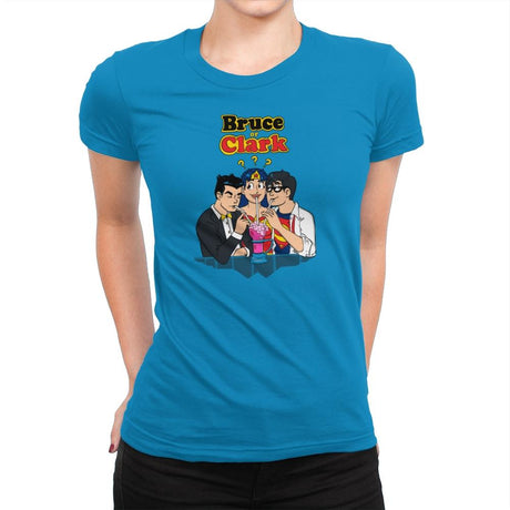 Bruce or Clark Exclusive - Womens Premium T-Shirts RIPT Apparel Small / Turquoise
