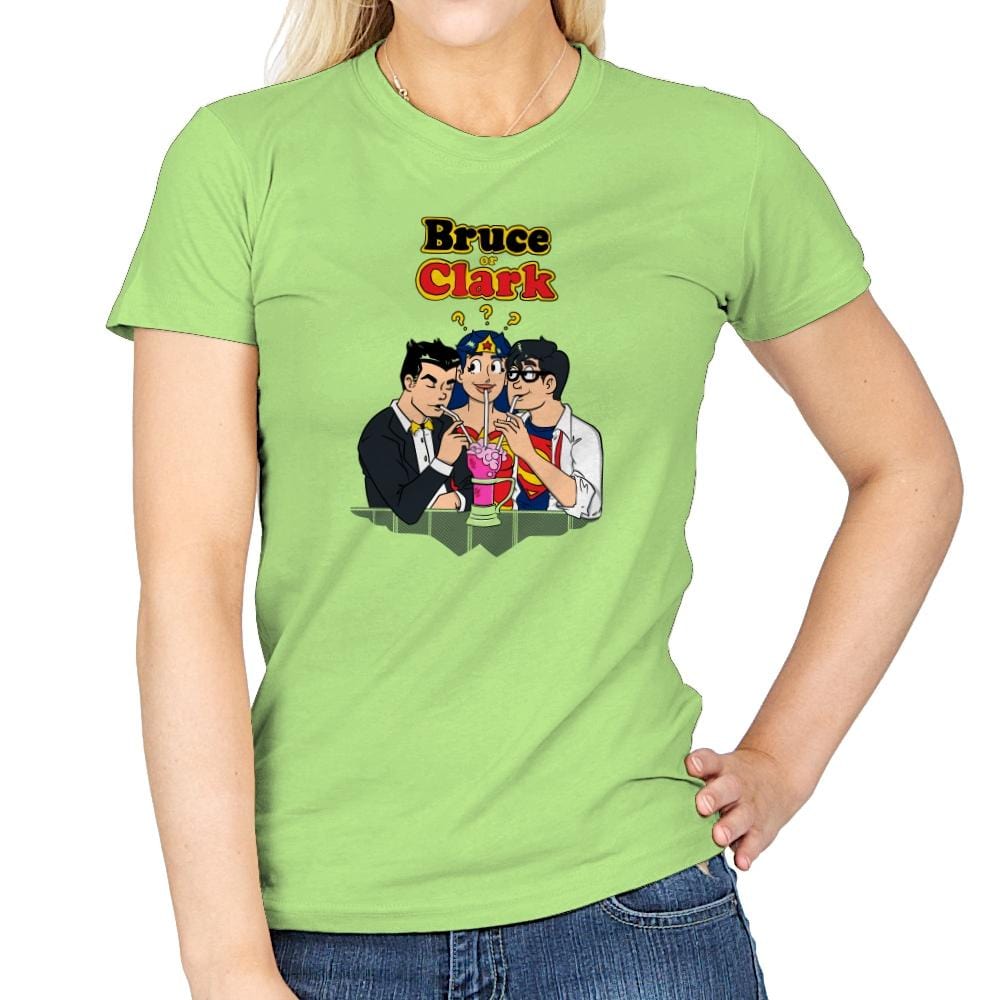 Bruce or Clark Exclusive - Womens T-Shirts RIPT Apparel Small / Mint Green
