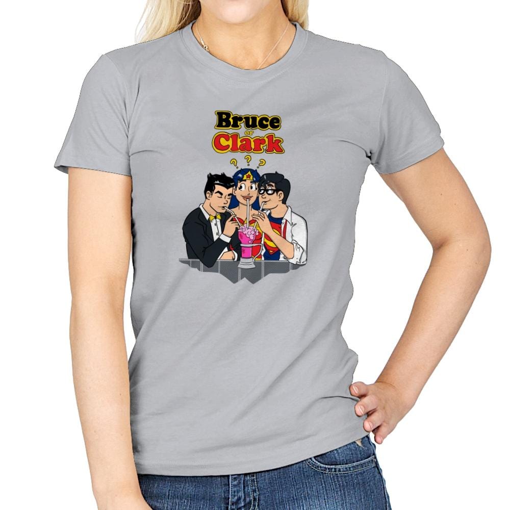 Bruce or Clark Exclusive - Womens T-Shirts RIPT Apparel Small / Sport Grey