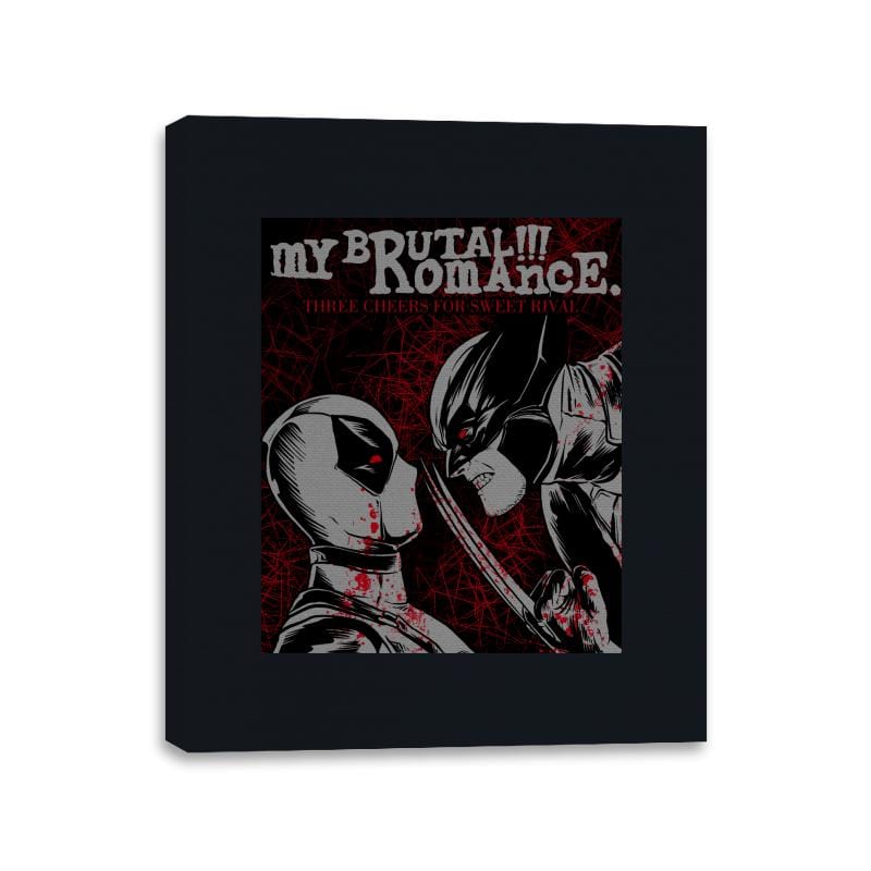 Brutal Romance - Canvas Wraps Canvas Wraps RIPT Apparel 11x14 / Black