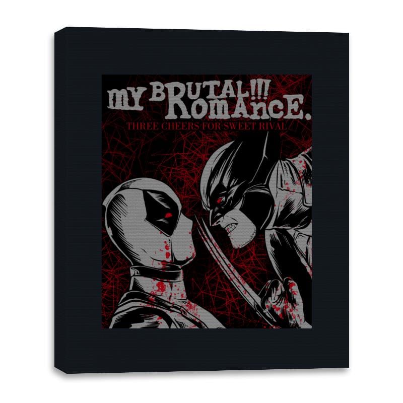Brutal Romance - Canvas Wraps Canvas Wraps RIPT Apparel 16x20 / Black