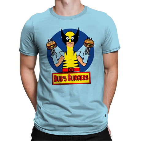 Bub's Burgers - Mens Premium T-Shirts RIPT Apparel Small / Light Blue