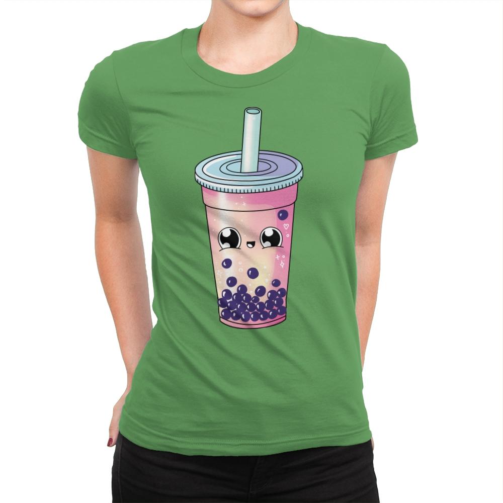 Bubble Tea - Womens Premium T-Shirts RIPT Apparel Small / Kelly