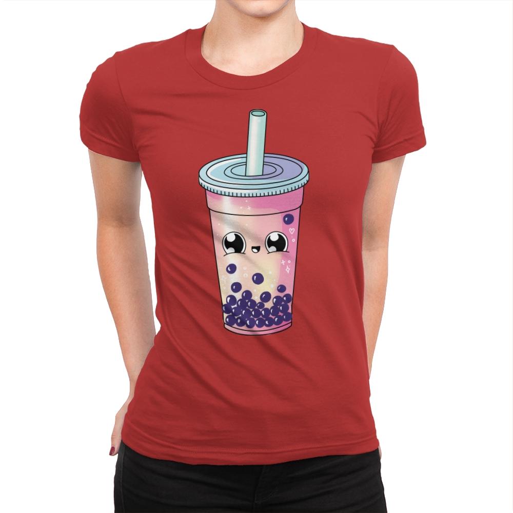 Bubble Tea - Womens Premium T-Shirts RIPT Apparel Small / Red