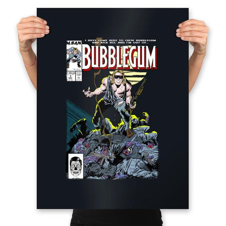 Bubblegum - Prints Posters RIPT Apparel 18x24 / Black