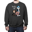 Bucky and Cap - Crew Neck Sweatshirt Crew Neck Sweatshirt RIPT Apparel Small / Charcoal
