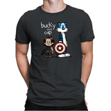 Bucky and Cap - Mens Premium T-Shirts RIPT Apparel Small / Heavy Metal