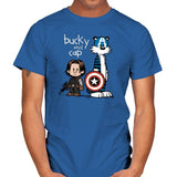 Bucky and Cap - Mens T-Shirts RIPT Apparel Small / Royal