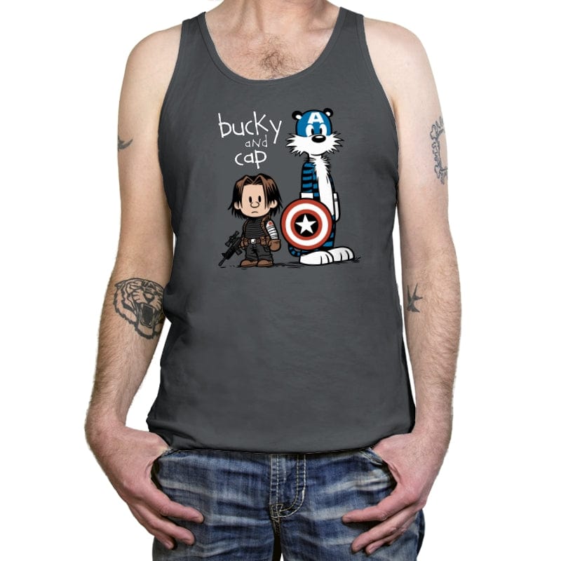 Bucky and Cap - Tanktop Tanktop RIPT Apparel X-Small / Asphalt