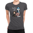 Bucky and Cap - Womens Premium T-Shirts RIPT Apparel Small / Heavy Metal