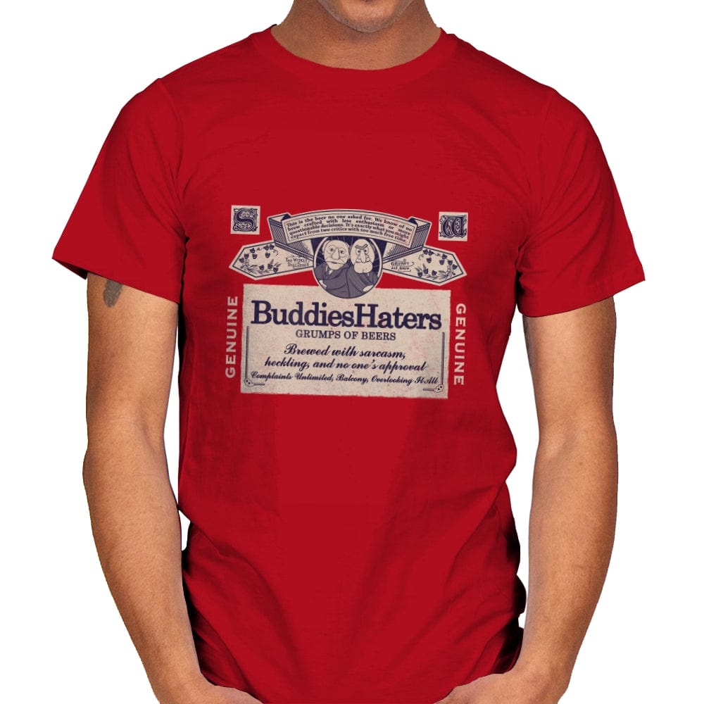 Buddies Haters - Mens T-Shirts RIPT Apparel Small / Red