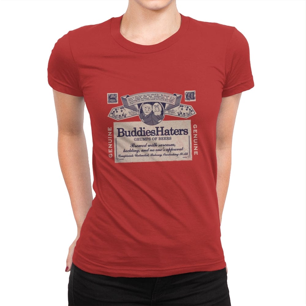 Buddies Haters - Womens Premium T-Shirts RIPT Apparel Small / Red