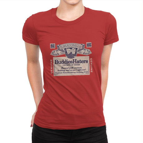 Buddies Haters - Womens Premium T-Shirts RIPT Apparel Small / Red